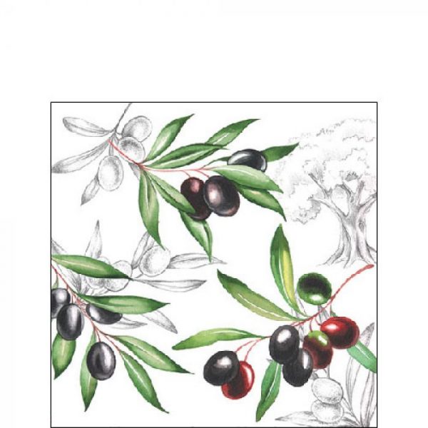 Ambiente servetten Olives 25