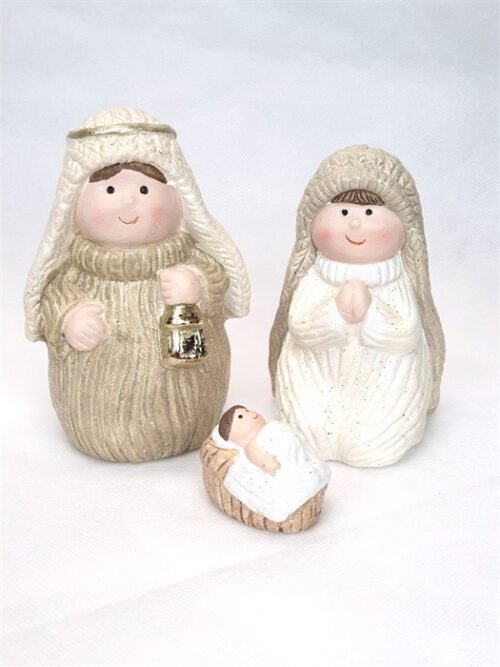 Mini Kerststal, 3-delig