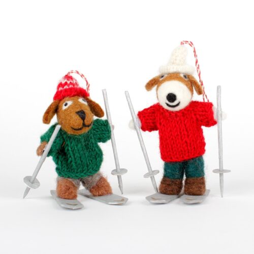 Hondjes op Ski - Sjaal met Verhaal