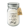 Geurkaars in Mason Jar - Zwart/wit - Afbeelding 4