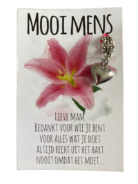Mooi Mens kaartje - Lieve Mam Bedankt