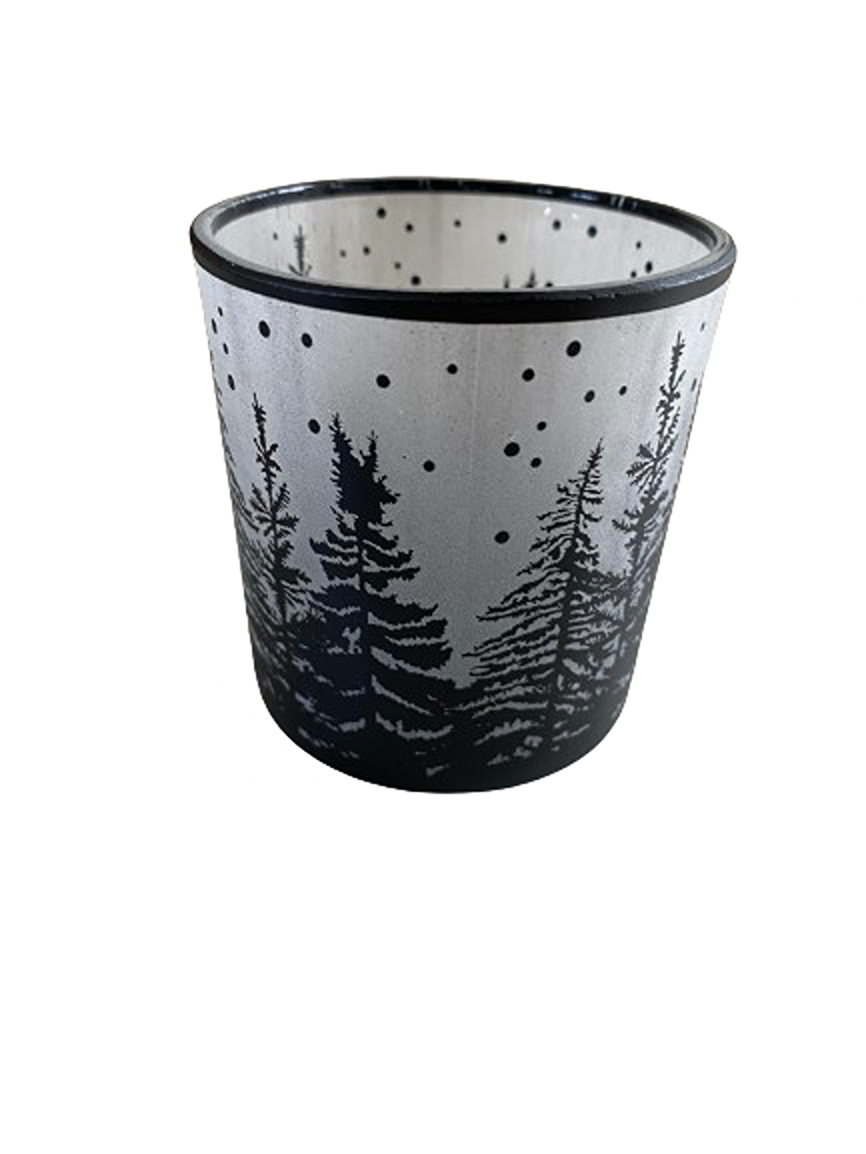 Diga Colmore Frosted Trees Black - 8 cm